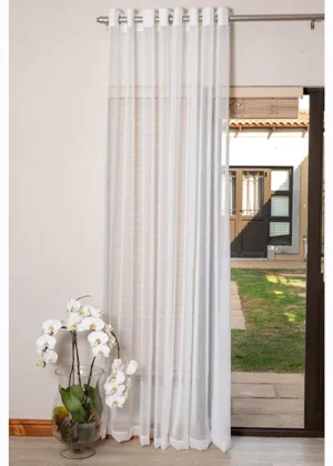 Swier Sheer White Curtain