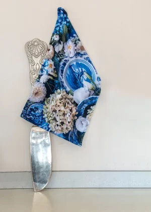 Kitchen Towel Flower Delft
