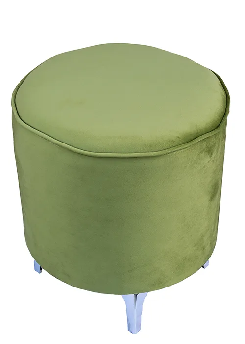 Ottoman Olive Green Velvet