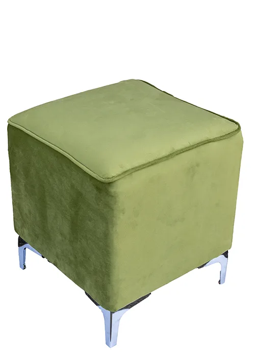 Ottoman Olive Green Velvet