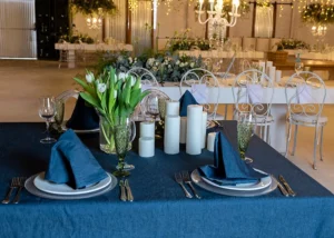 Plain Jane Tablecloth Navy Blue