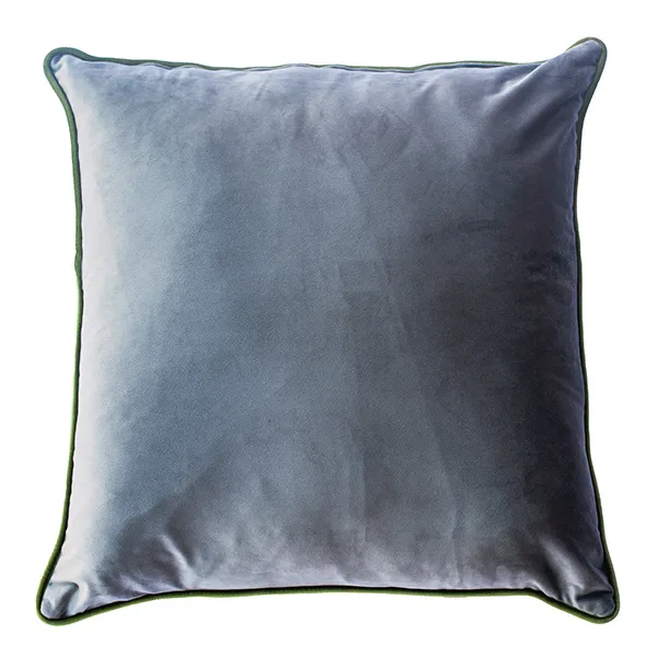 Velvet Charcoal Emerald Green