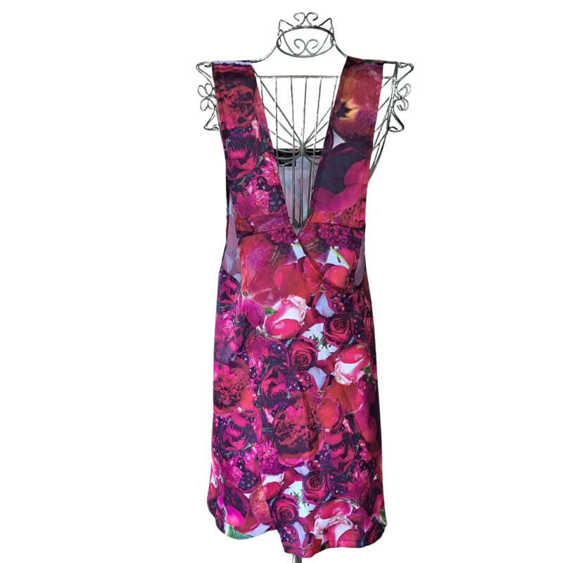 Swier Floral Apron-Pomegranate - Image 3
